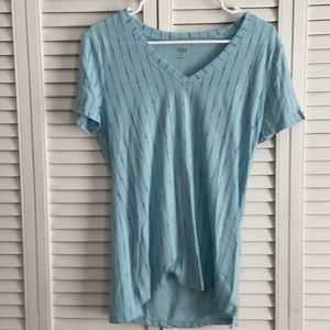 Blue shirt sleeve Tee Shirt Small